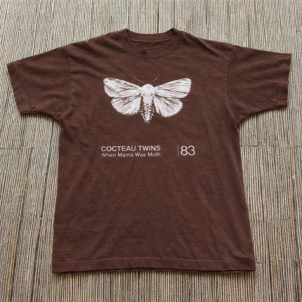 Cocteau Twins Moth 83 Graphic Tee Brown Style Unisex T-Shirt
